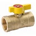 Ball Valve Gas 3/4 in. Brass