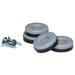 Glide Pad Round 1 in. Beige 8 Pack