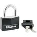 Padlock 1-9/16 in. Black Brass