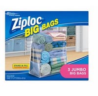 Ziploc Big Bag Storage Bag Jumbo 3 Pack