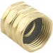 Green Thumb Connector Double Female Swivel Brass 3/4 in. NH x 3/4 in. NH fits Hose Connector to Hose Connector