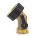 Green Thumb Gooseneck Coupling with Shut Off Brass