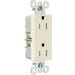 Decorator Duplex Receptacle Tamper-Resistant 15A Almond