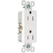 Decorator Duplex Receptacle Tamper-Resistant 15A White