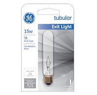 GE Lighting Exit Sign Light Bulb 15 Watt Clear