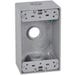 Master Electrician Receptacle Box Waterproof 1 Gang Gray