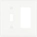 Toggle/Decorator Wall Plate 2 Gang White