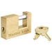 Trailer Coupler Lock 2 in., 3/4 in. Shackle Solid Brass