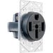 Flush Receptacle Range 50A Black