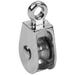 Rope Pulley Rigid Eye Single 1 in. Nickel Plated