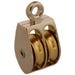 Rope Pulley Rigid Eye Double 1 in. Nickel Plated