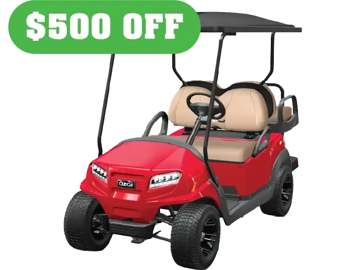 $500 OFF featuring club car product image