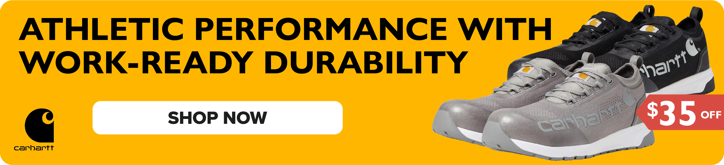 Athletic performance with work-ready durability. Shop Now.