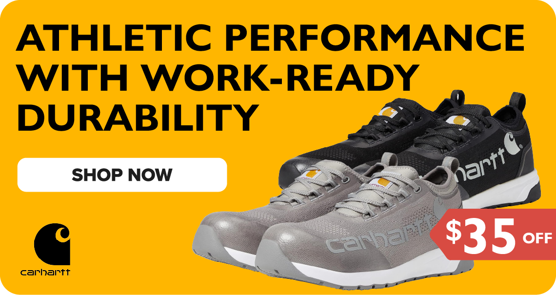 Athletic performance with work-ready durability. Shop Now.
