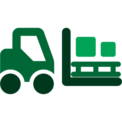 forklift and pallet icon