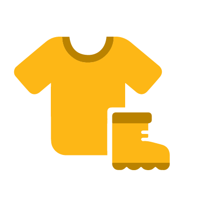 Shirt and boot icon